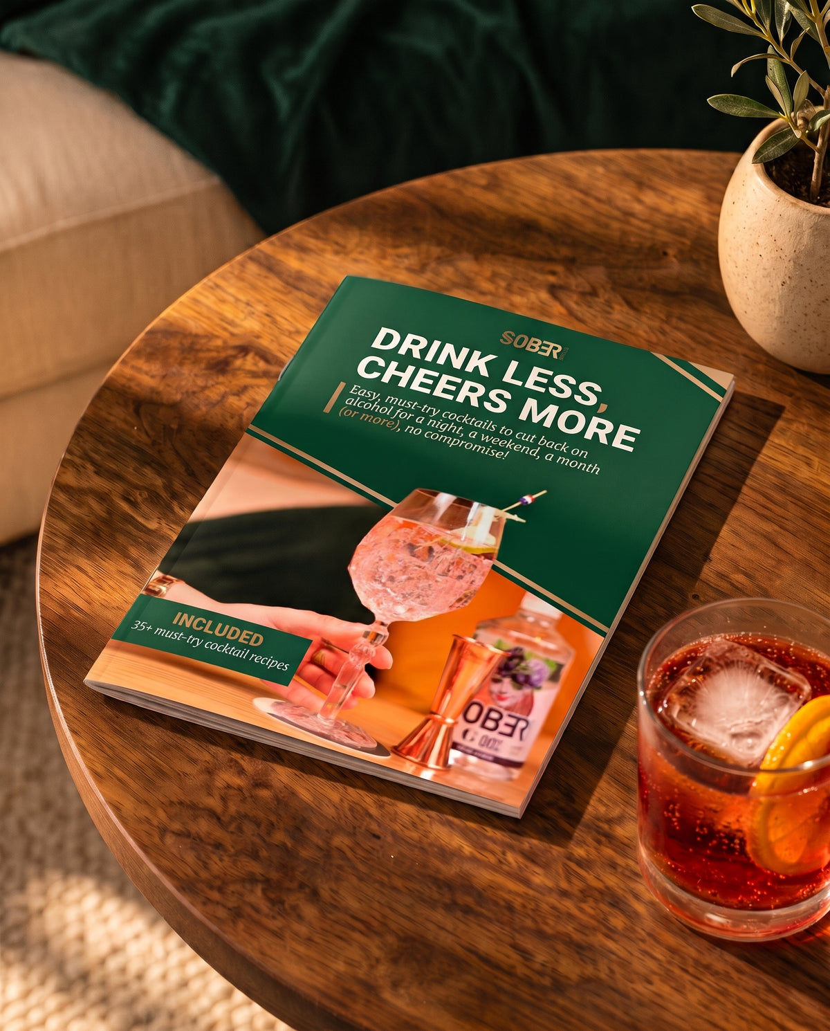 Drink Less, Cheers More booklet and a Sober Americano 0.0% [EN]