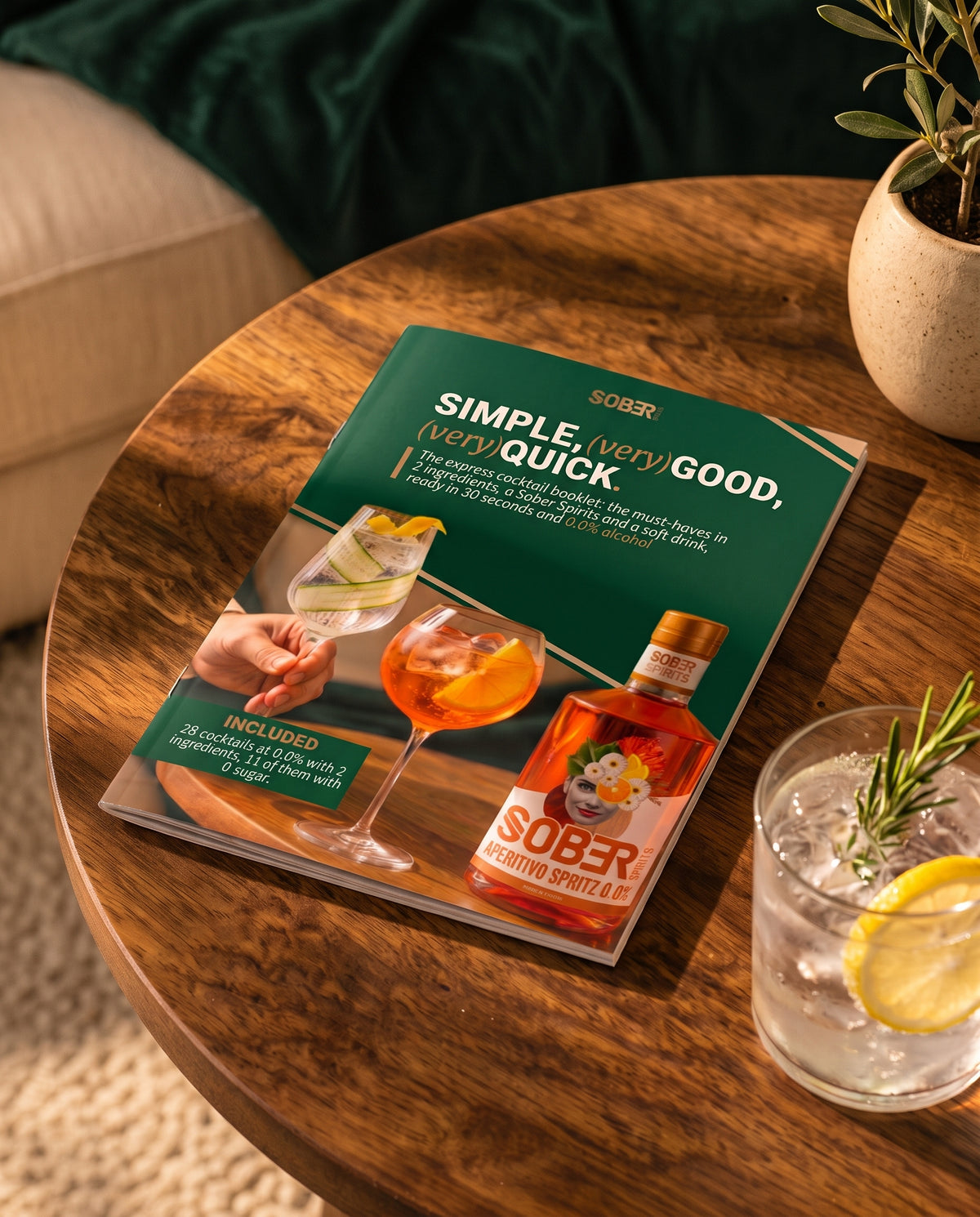 Simple, (very) Good, (very) Quick booklet and a Sober Gin Tonic 0.0% [EN]